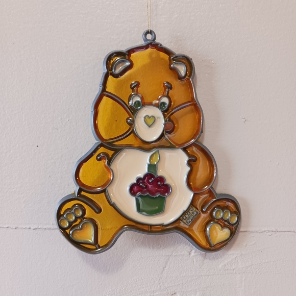 Care Bears Other - 1983 Vintage Makit & Bakit Birthday Care Bear Suncatcher AGC
